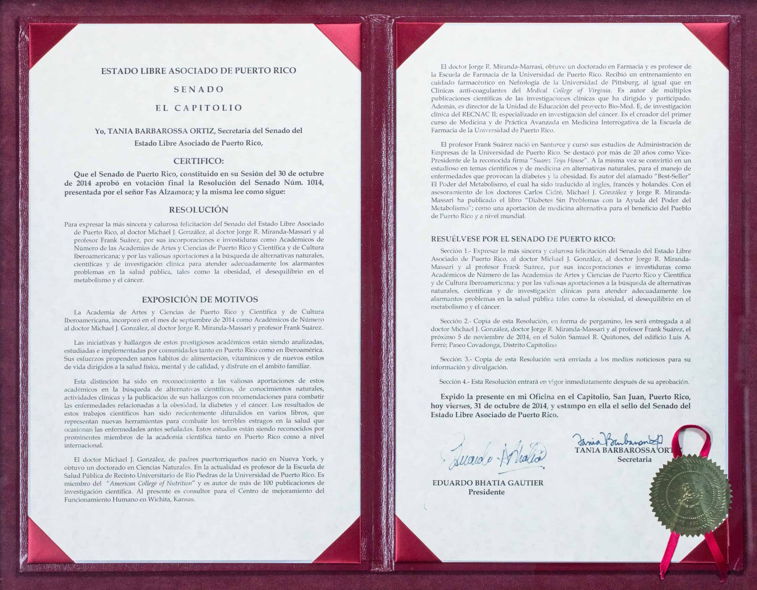 2014 – 2015 | Doctor en Humanidades Honoris Causa