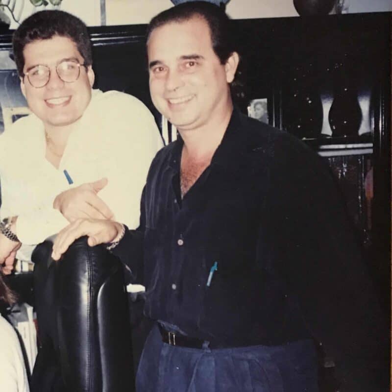 Frank, tiempo atrás cuando padecía de sobrepeso.