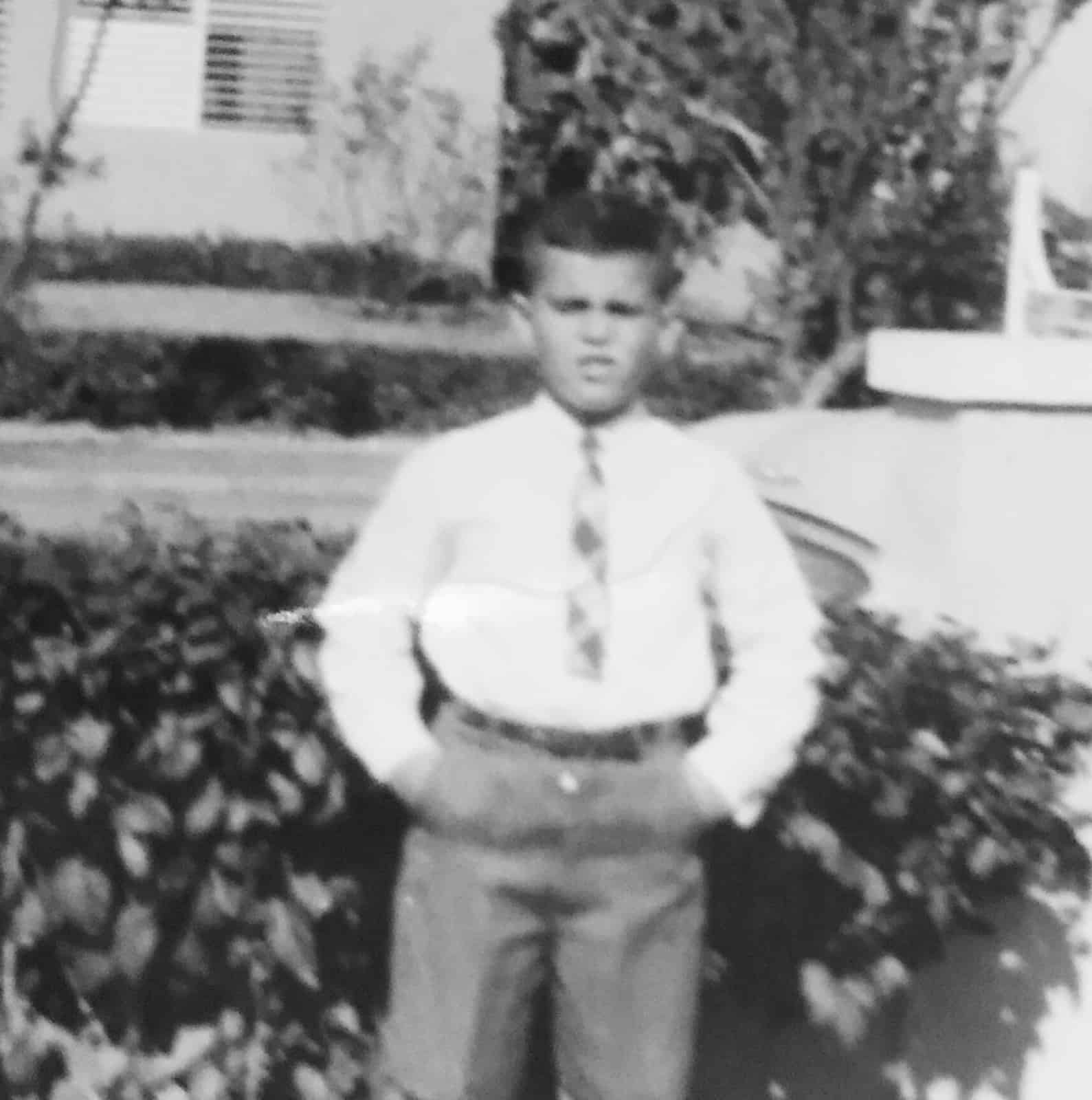 Frank de niño con sobrepeso